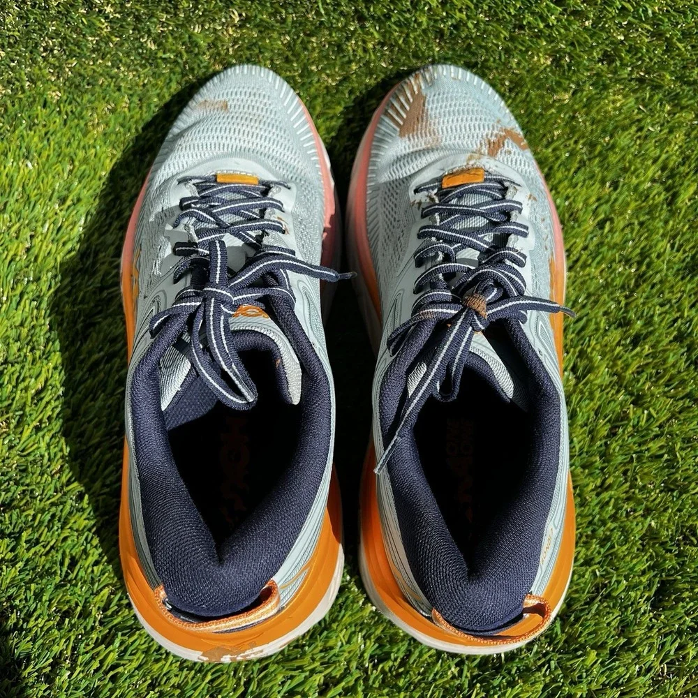 Hoka One One Shoes Women Size 11 Women's Bondi 7 Running Blue Haze Black Iris